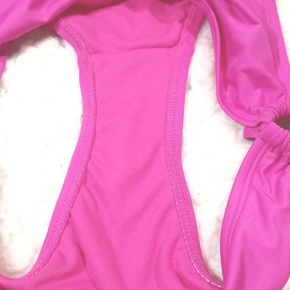 Mossimo bottom thongs Swim mix & match Fuchsia.  M - Picture 7 of 7